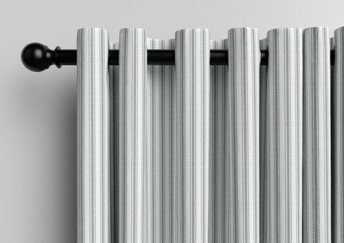 Lace Stripes, Sage - Made to Measure Curtains - Image 12